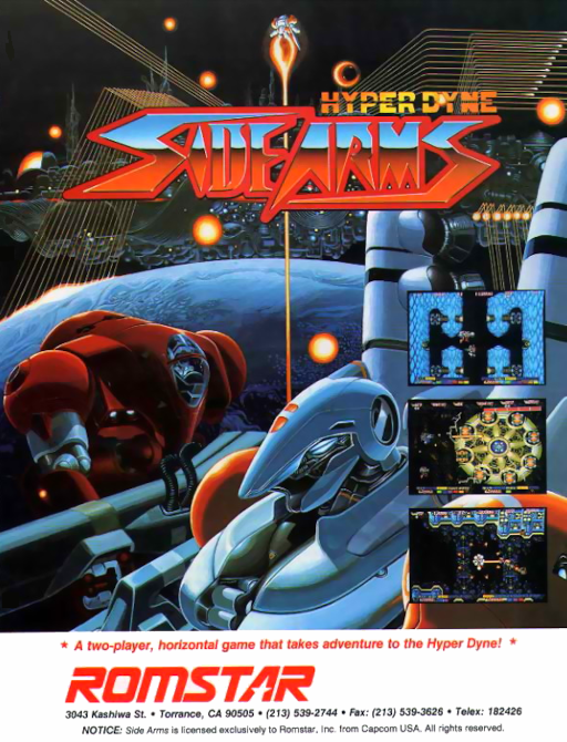 Side Arms - Hyper Dyne (US, 861128) Game Cover